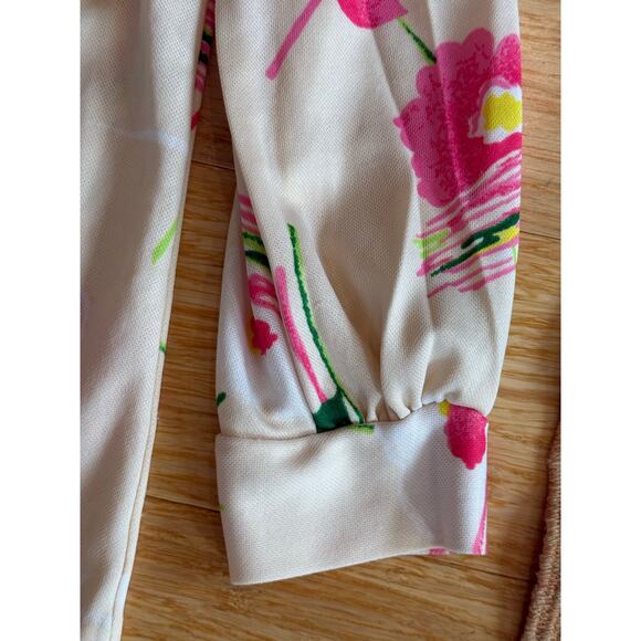 VTG 1970s NPC Fashions Penn Womens M/L Polyester Long Sleeve Floral Blouse - Picture 5 of 9